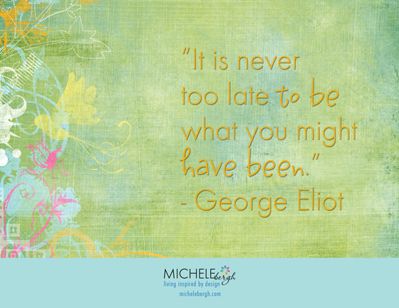 never too late michele bergh art